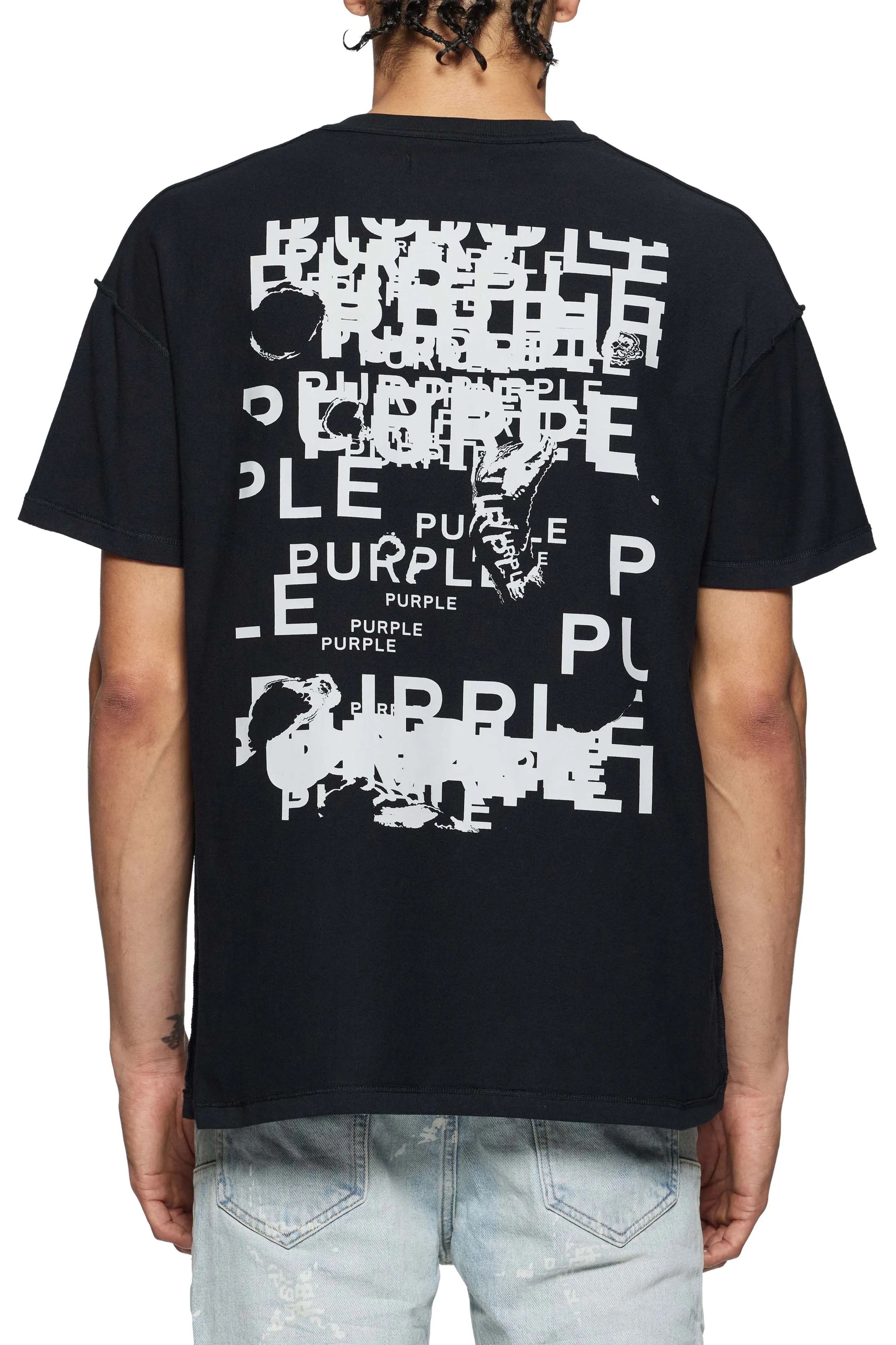 Textured Inside Out Tee - Black