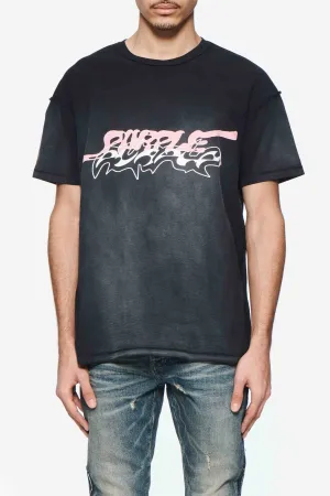 Textured Inside Out Tee - Black