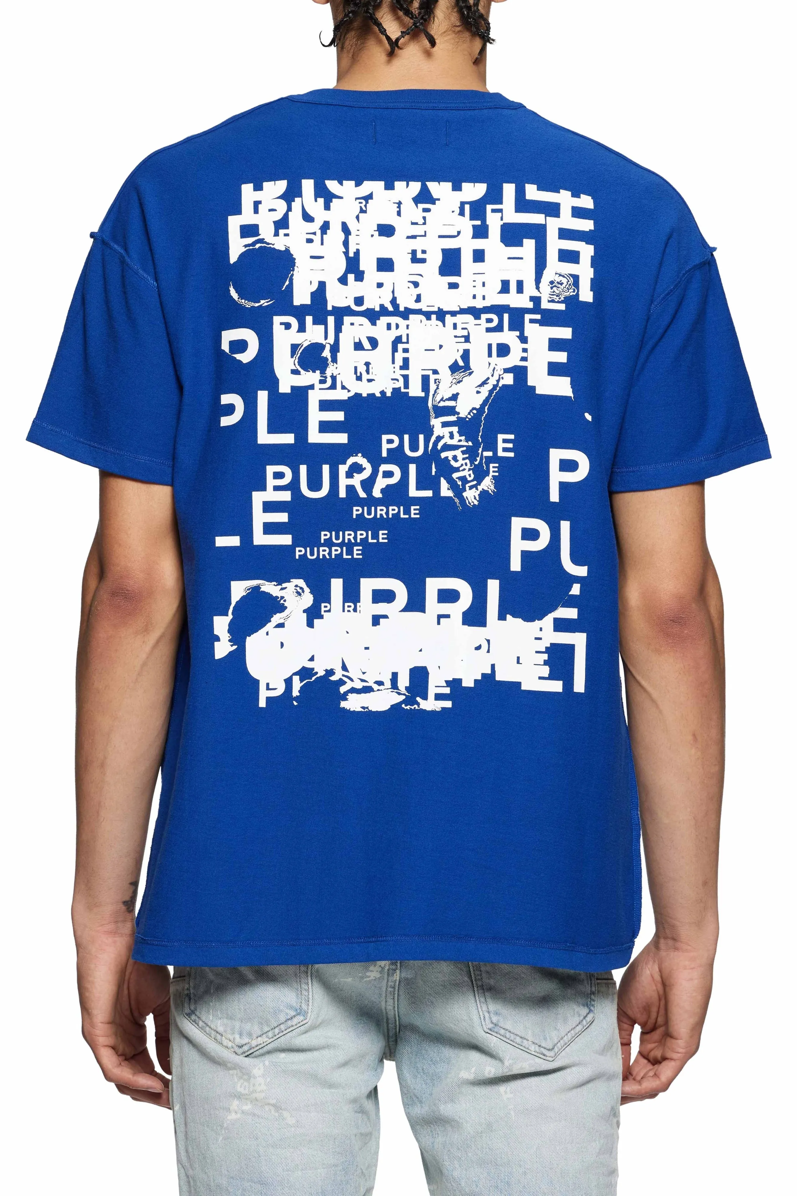 Textured Inside Out Tee - Blue
