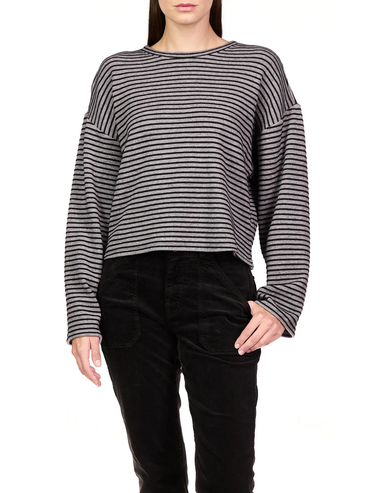Textured Ottoman Popover Top