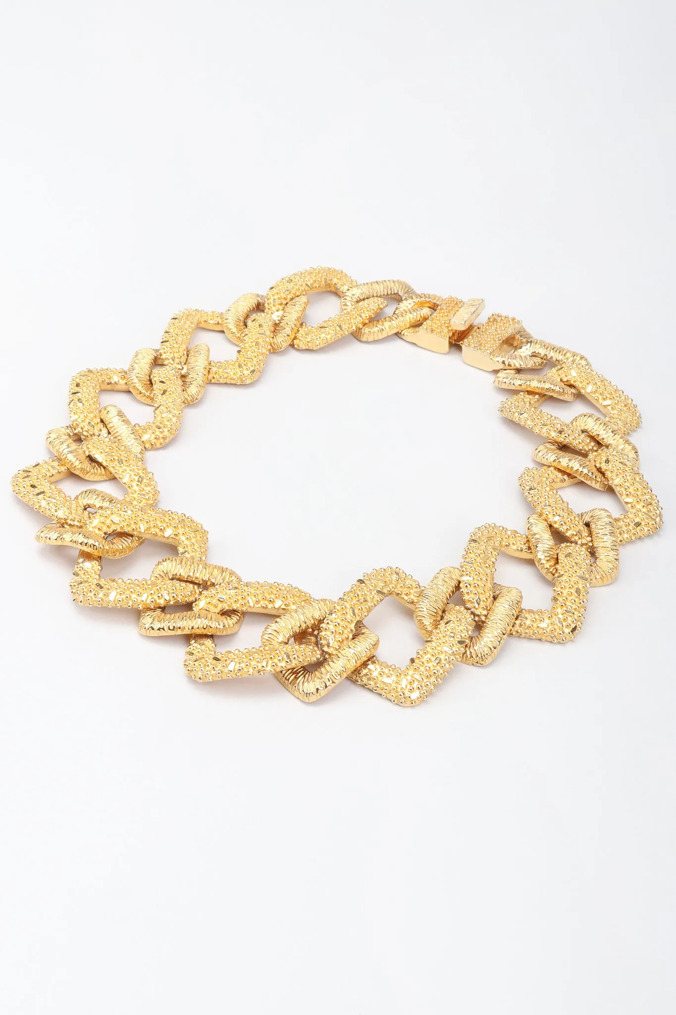 Textured Square Chain Necklace