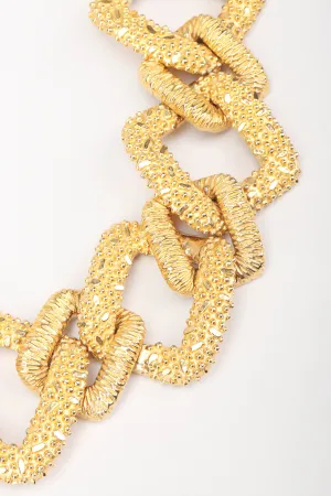 Textured Square Chain Necklace