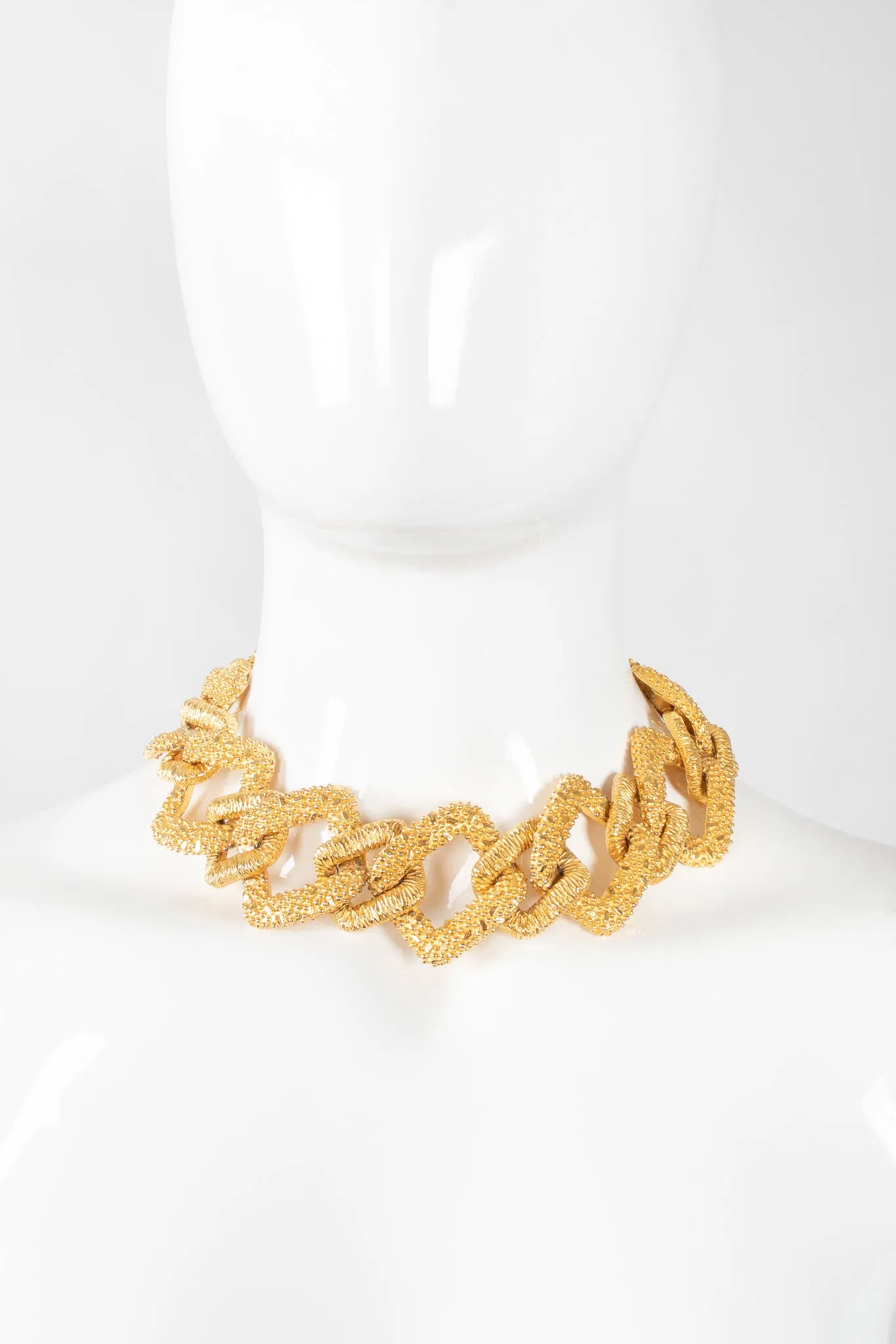 Textured Square Chain Necklace