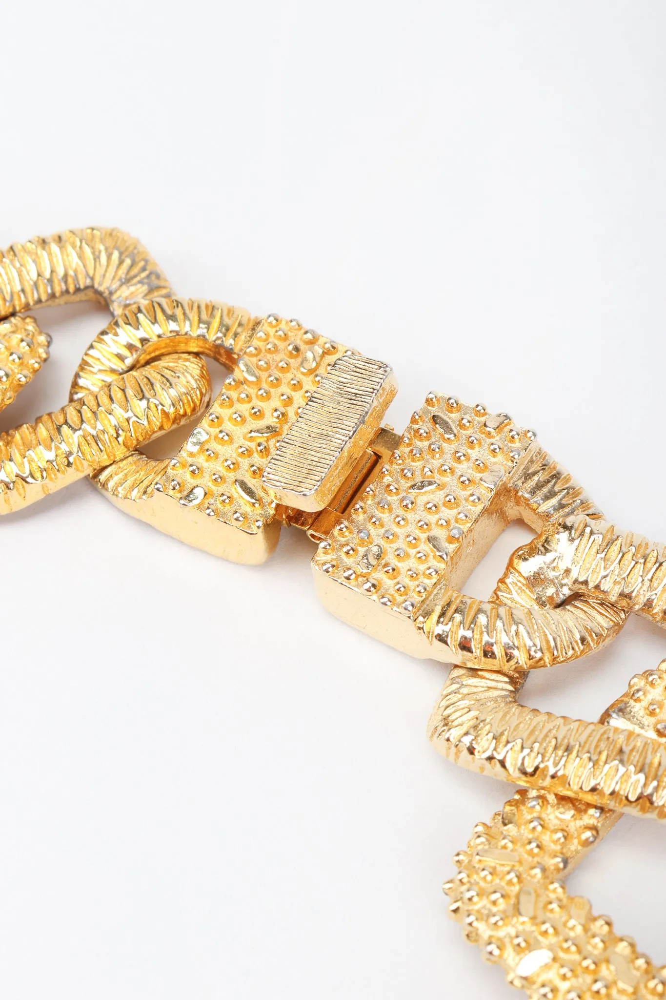 Textured Square Chain Necklace