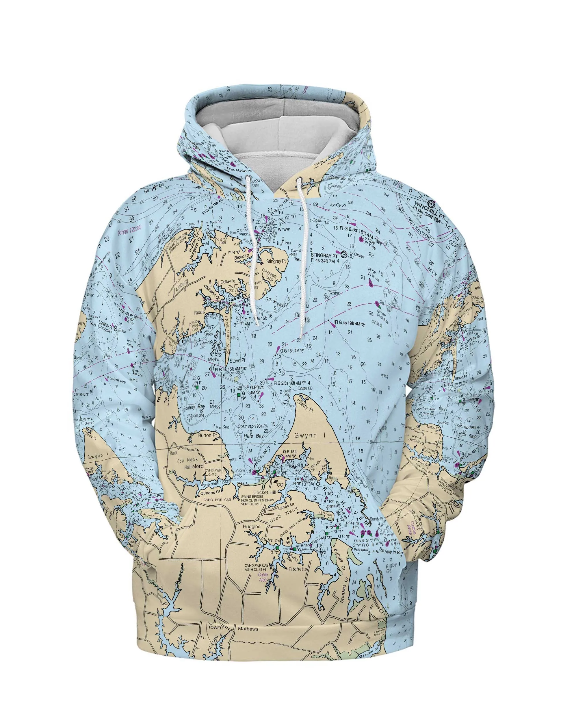 The Deltaville Lightweight Hoodie Sweatshirt