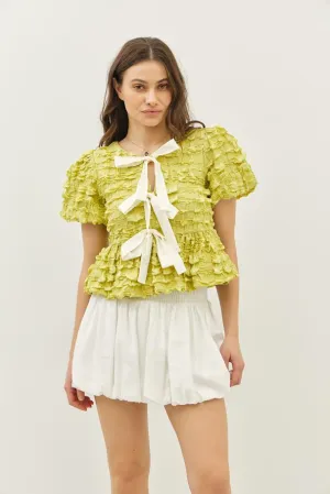 The Frances Blouse - Pistachio