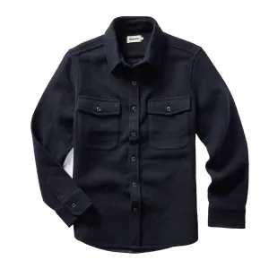 The Maritime Shirt Jacket | Dark Navy Wool