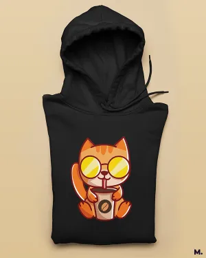 The purrfect coffee printed hoodies