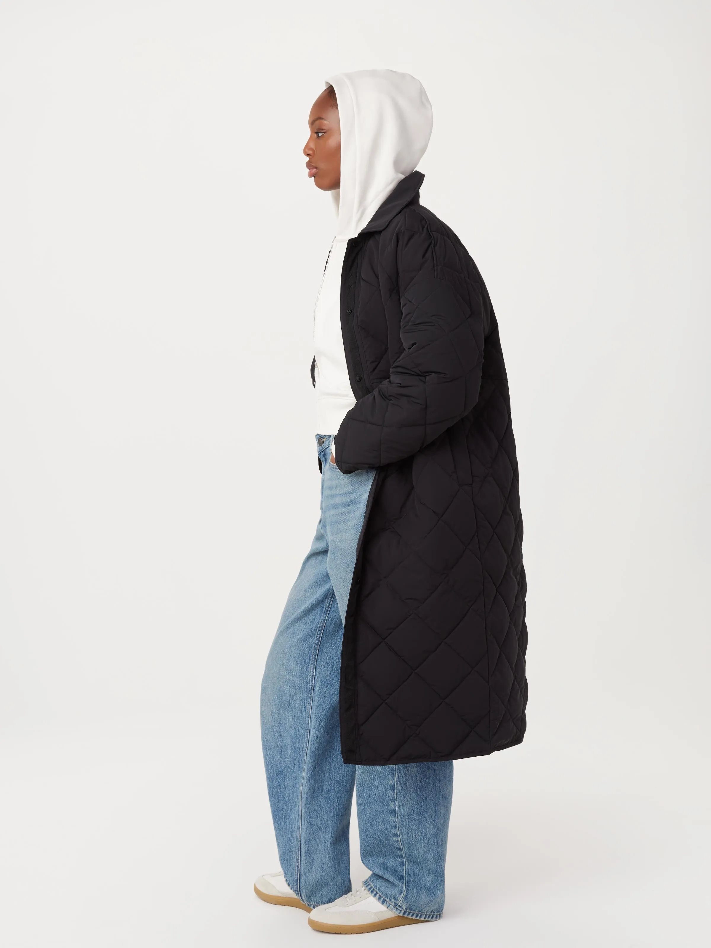 The Skyline Maxi Jacket in Black