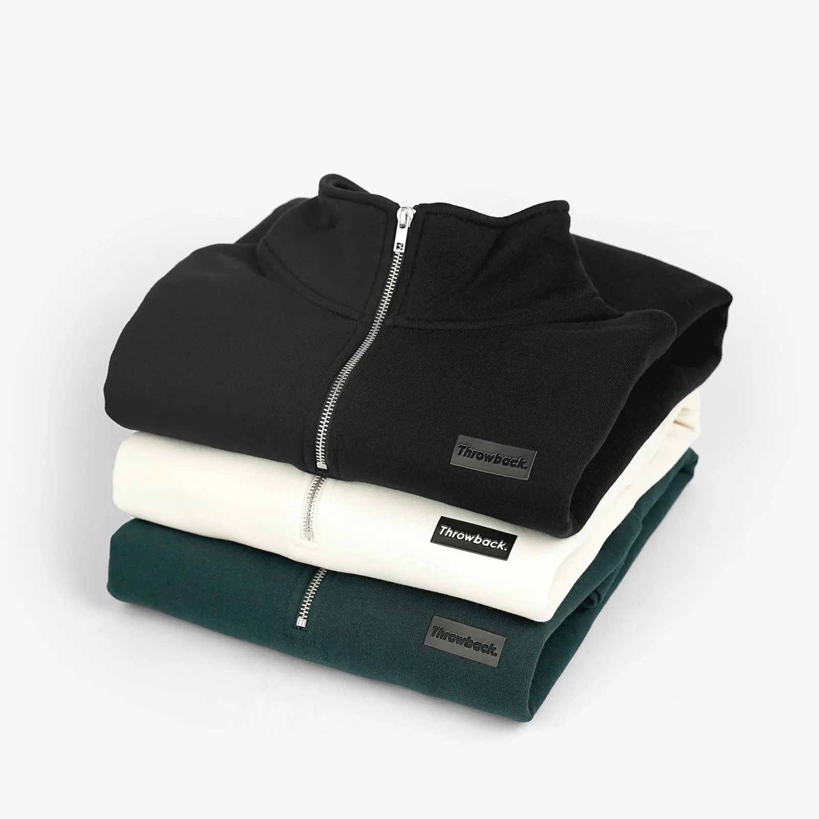 Throwback Icon 2.0 Quarter Zip Sweatshirt - Noir