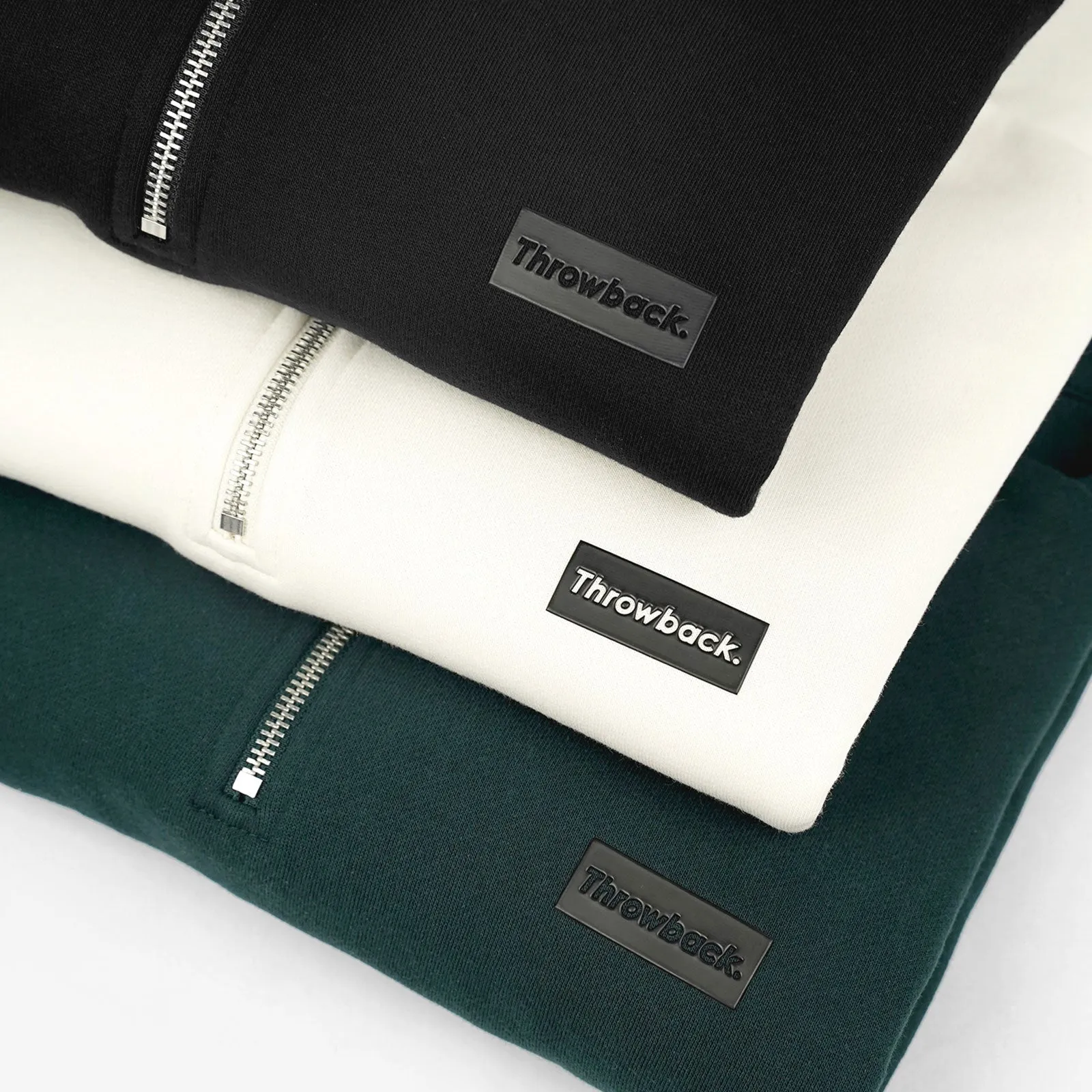 Throwback Icon 2.0 Quarter Zip Sweatshirt - Noir