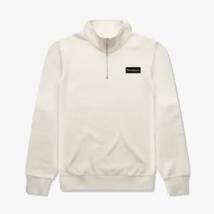 Throwback Icon 2.0 Quarter Zip Sweatshirt - White Chocolate