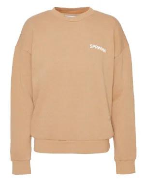 Tiny Logo Sweatshirt in Peach