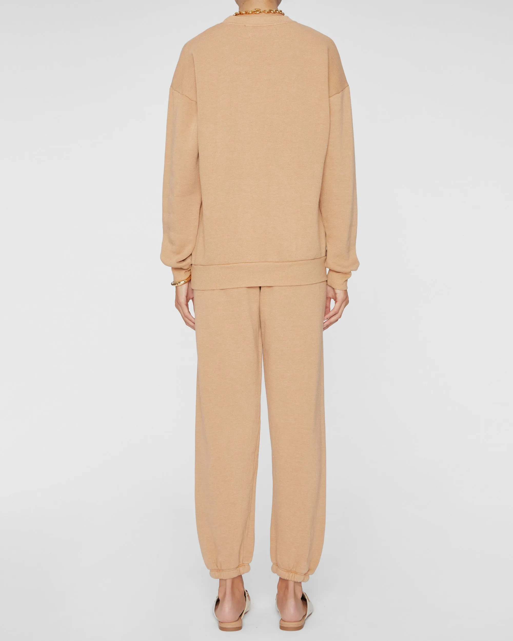 Tiny Logo Sweatshirt in Peach