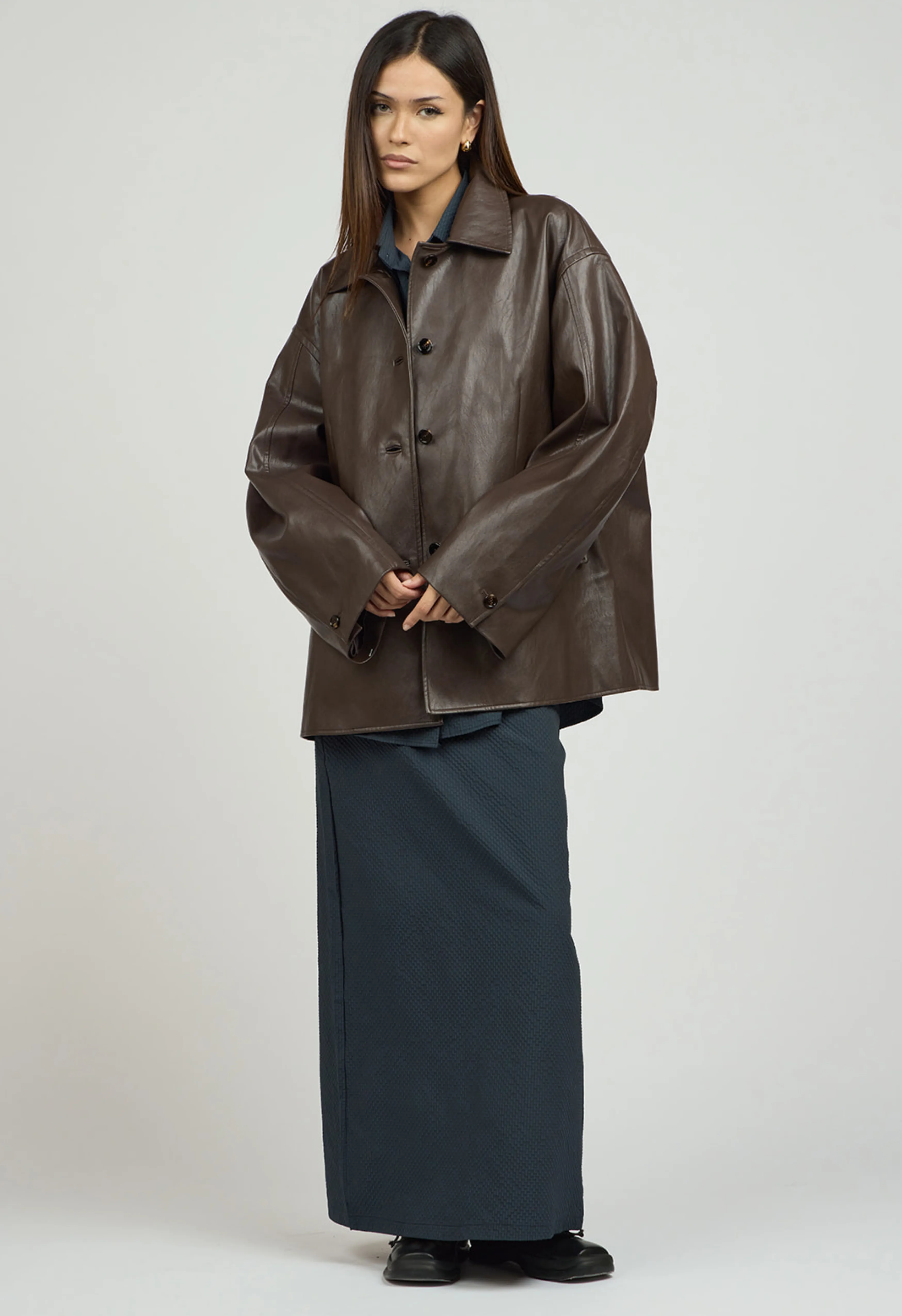 Toni Brown Vegan Leather Jacket