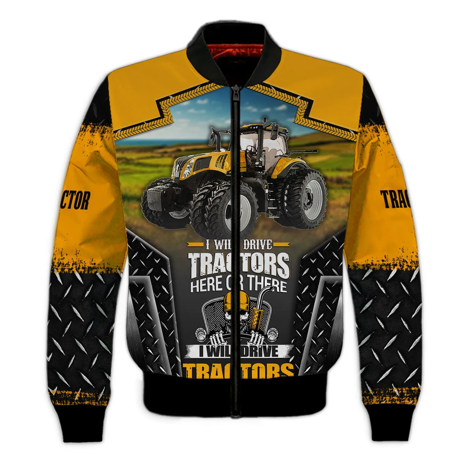 Tractor - I Will Drive Tractors Here Or There I Will Drive Tractors Everywhere Hoodie, 3D Zipper Hoodie,...