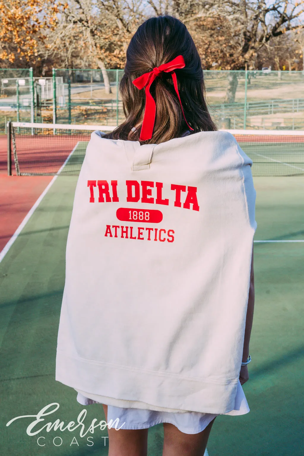 Tri Delta Athletics Oversized Collared Crew