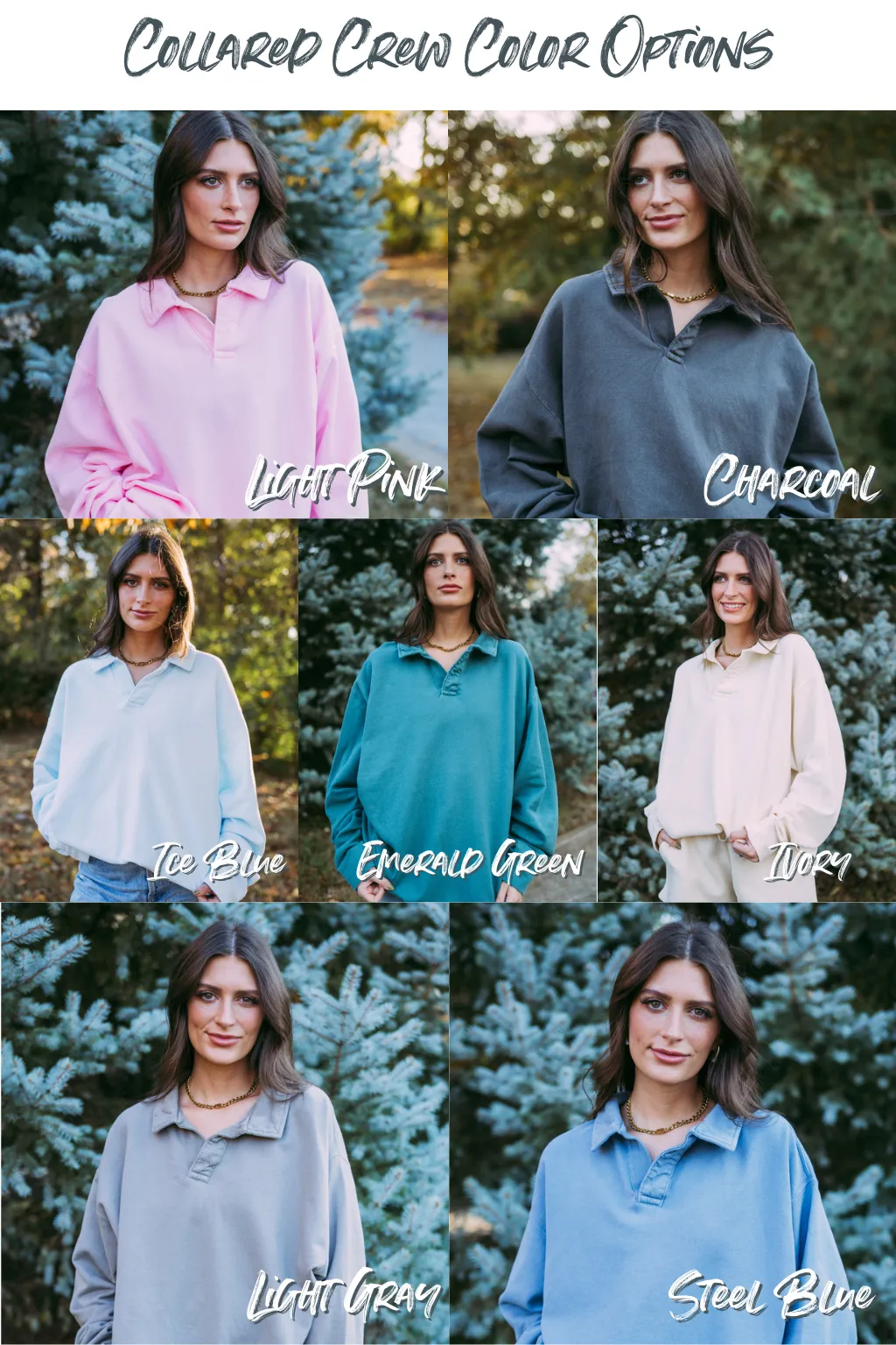 Tri Delta Athletics Oversized Collared Crew