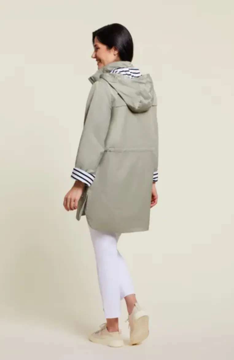 Tribal Twill Coat with Removable Hood