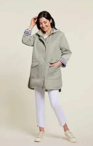 Tribal Twill Coat with Removable Hood