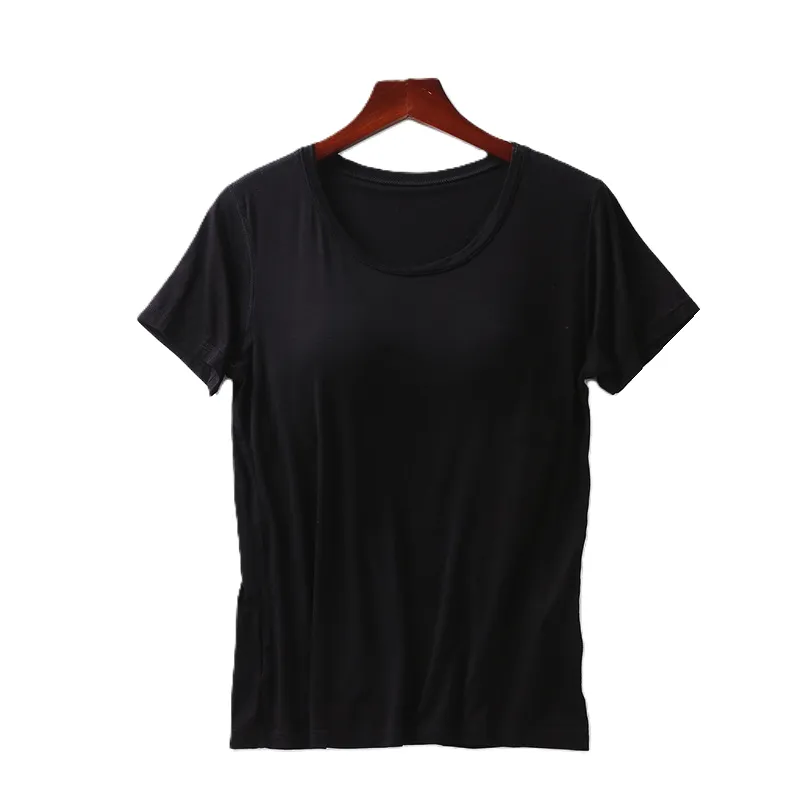 Tshirt Bra Top with Built In Bra Plus Size available