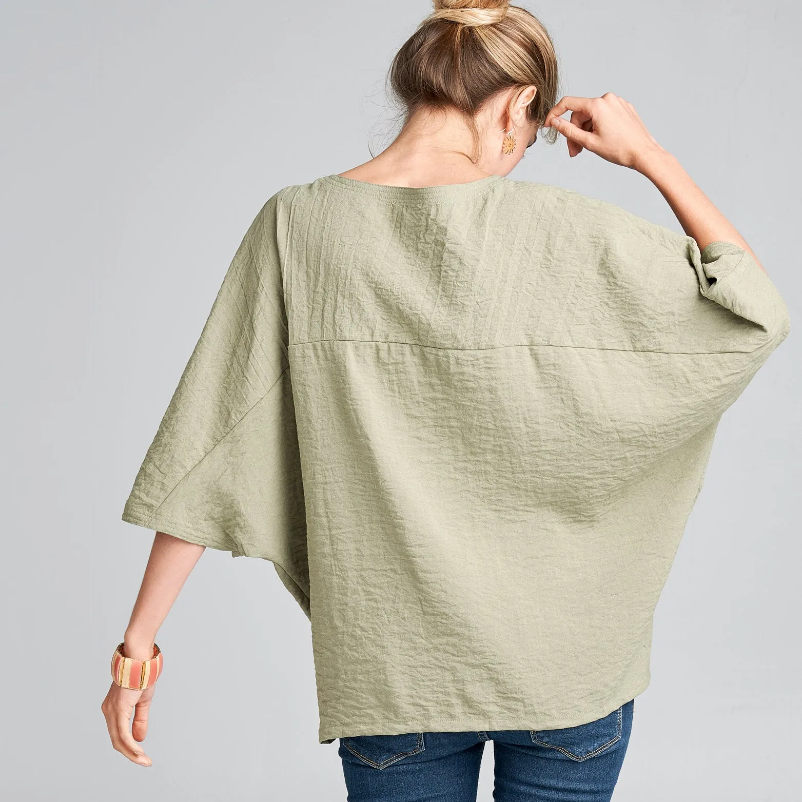 Tucked Kimono Top