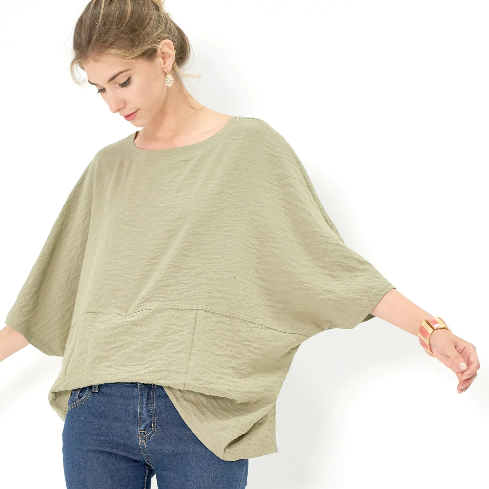 Tucked Kimono Top