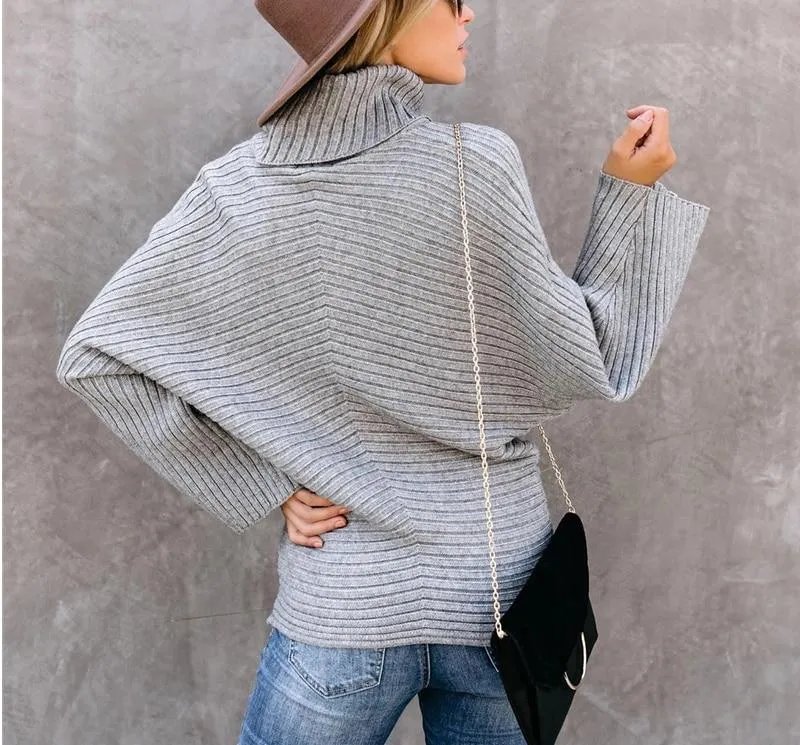 Turtleneck Sweater Oversized Pullovers
