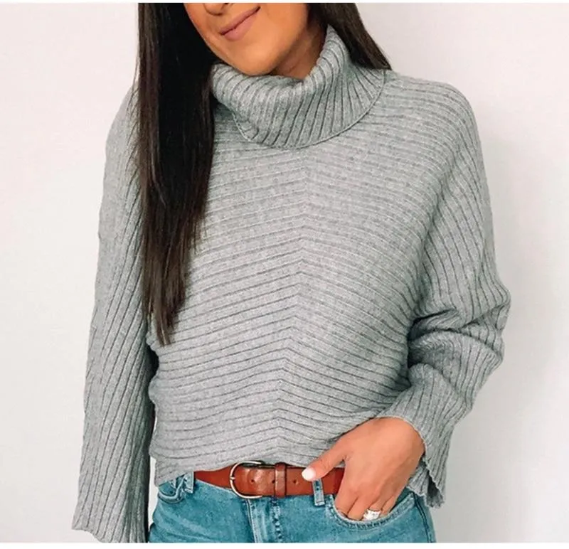 Turtleneck Sweater Oversized Pullovers