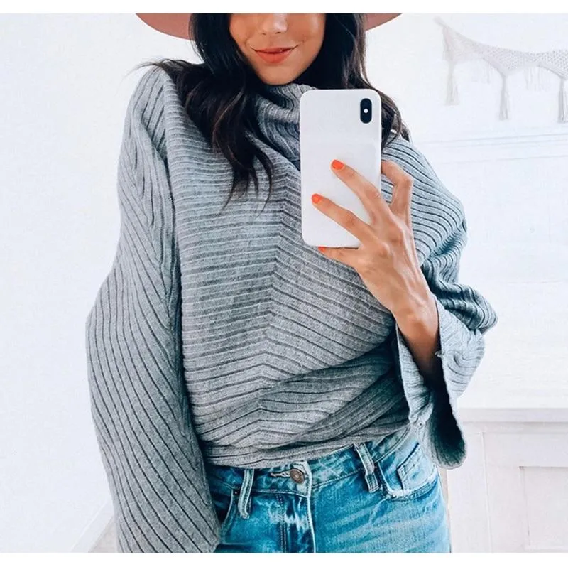 Turtleneck Sweater Oversized Pullovers