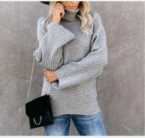 Turtleneck Sweater Oversized Pullovers