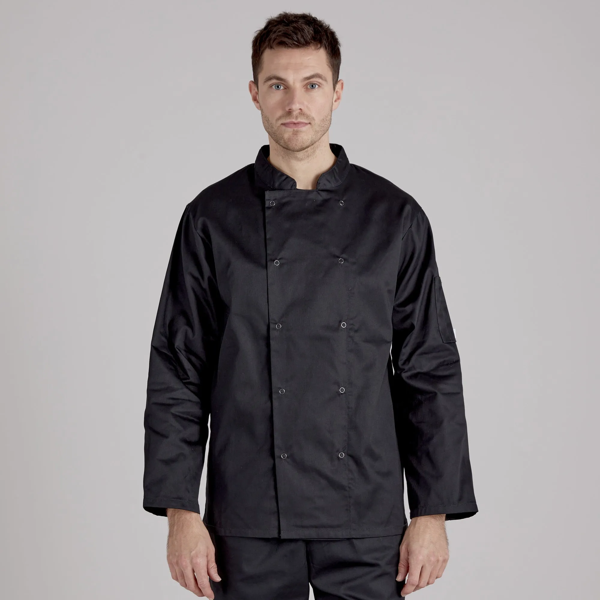 Twin Pack - Professional Chefs Jacket - Long Sleeve - Black