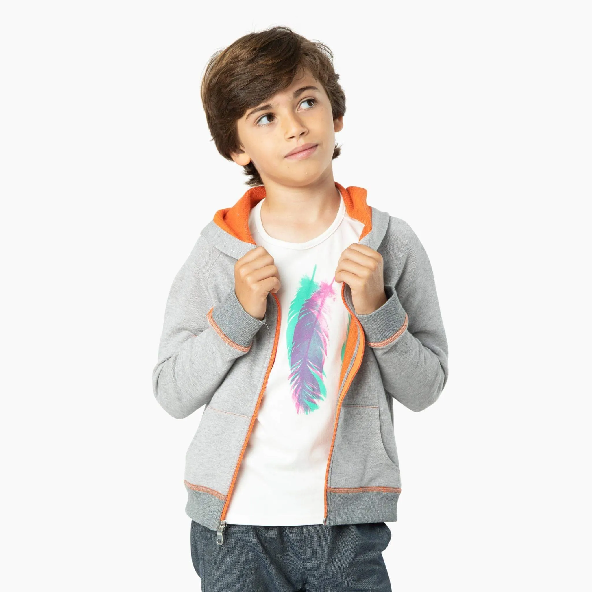 Two-Sided French Terry Hoodie