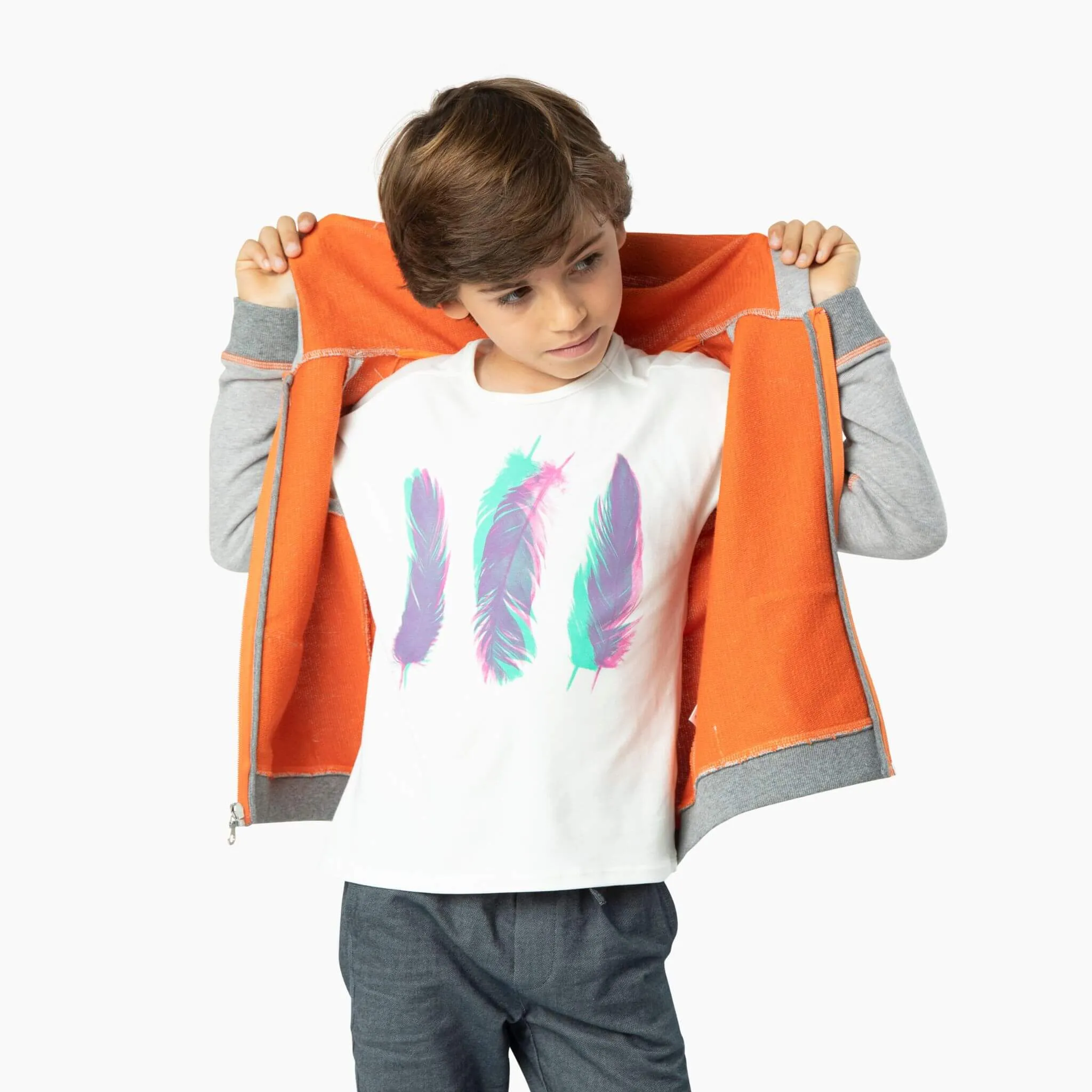 Two-Sided French Terry Hoodie