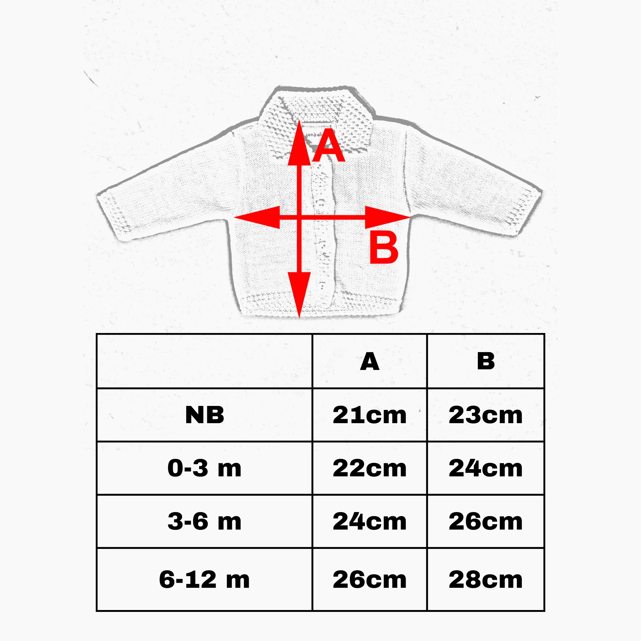 Unisex Baby Cardigan - White
