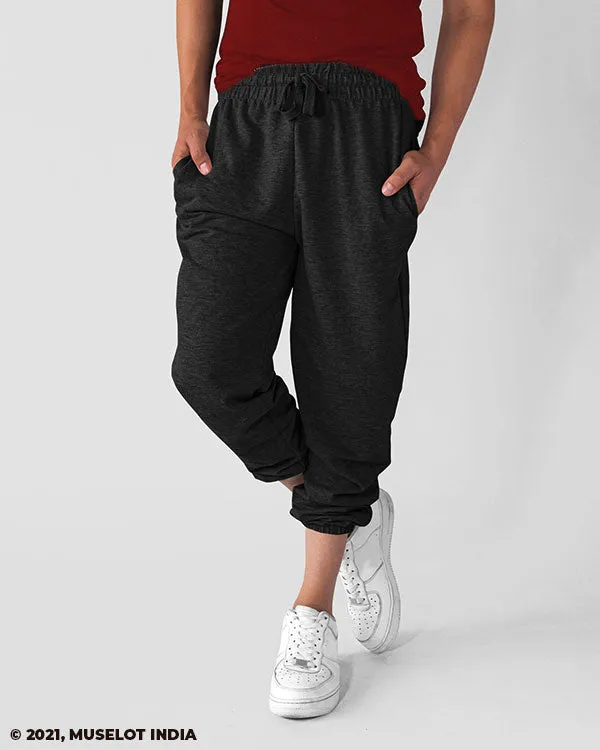 Unisex black joggers