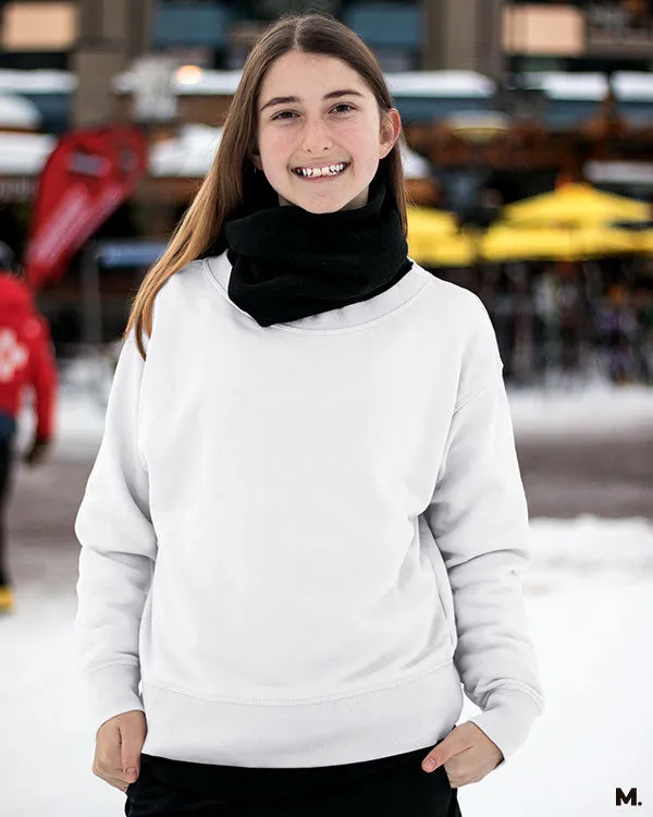 Unisex Plain white sweatshirt