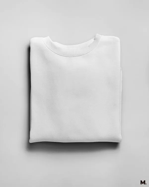 Unisex Plain white sweatshirt
