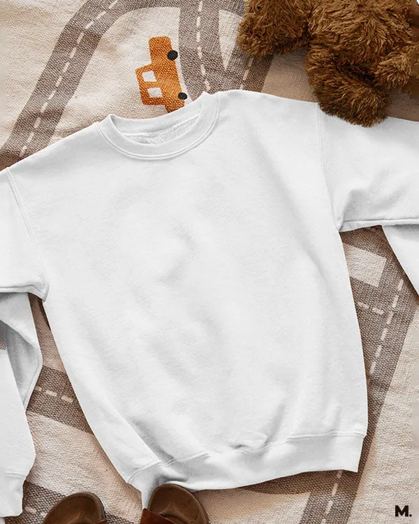 Unisex Plain white sweatshirt