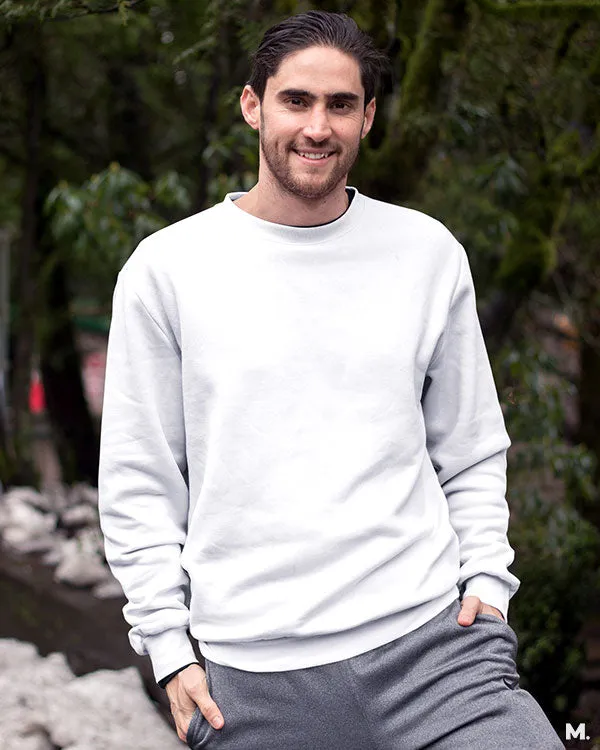 Unisex Plain white sweatshirt