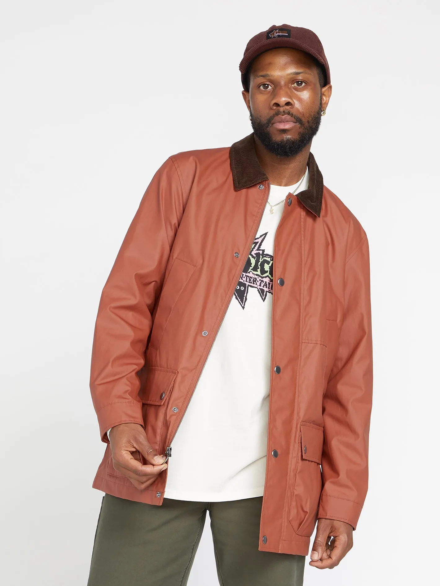 V Ent Fat Tony Jacket - RUST