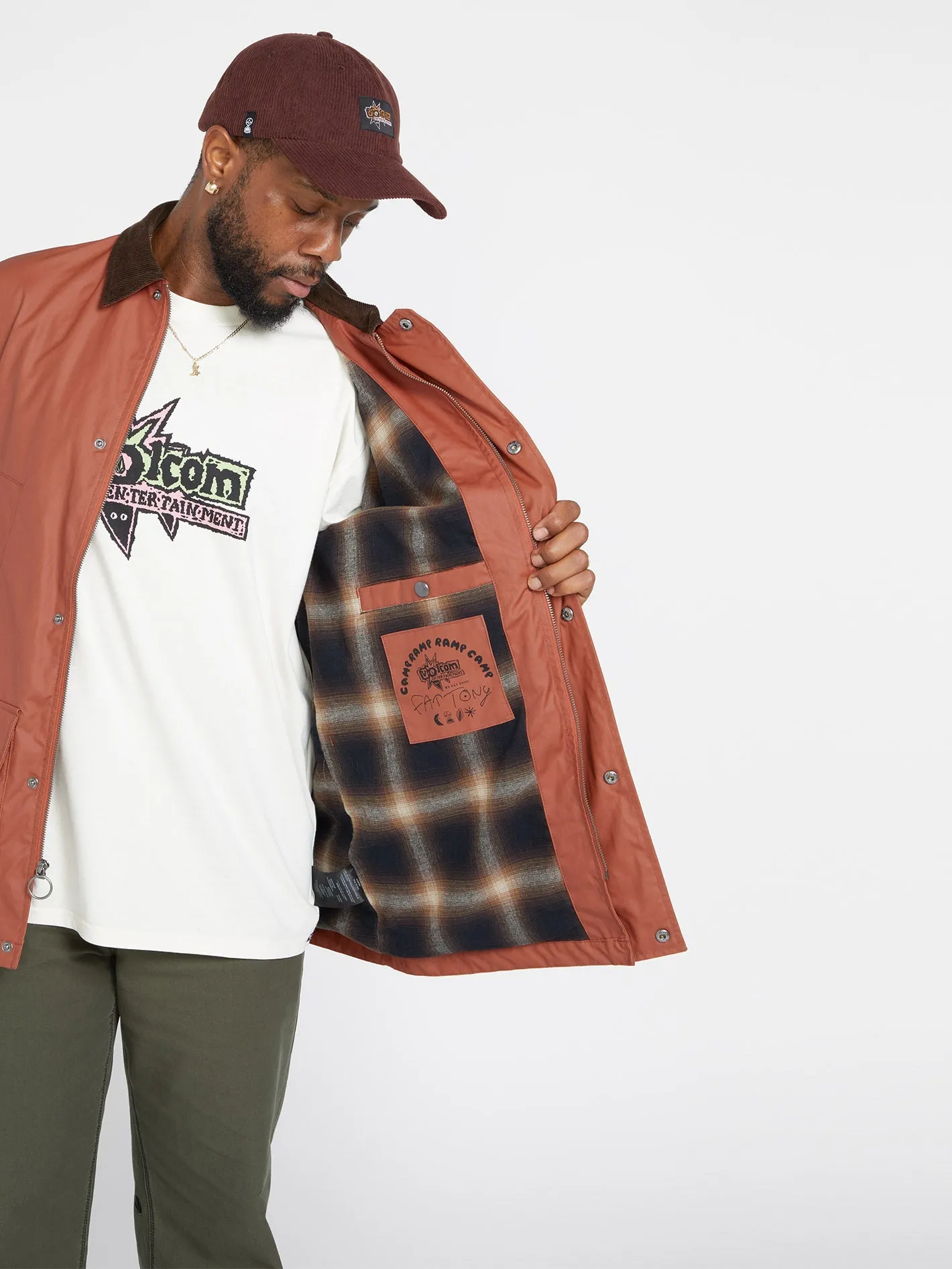 V Ent Fat Tony Jacket - RUST