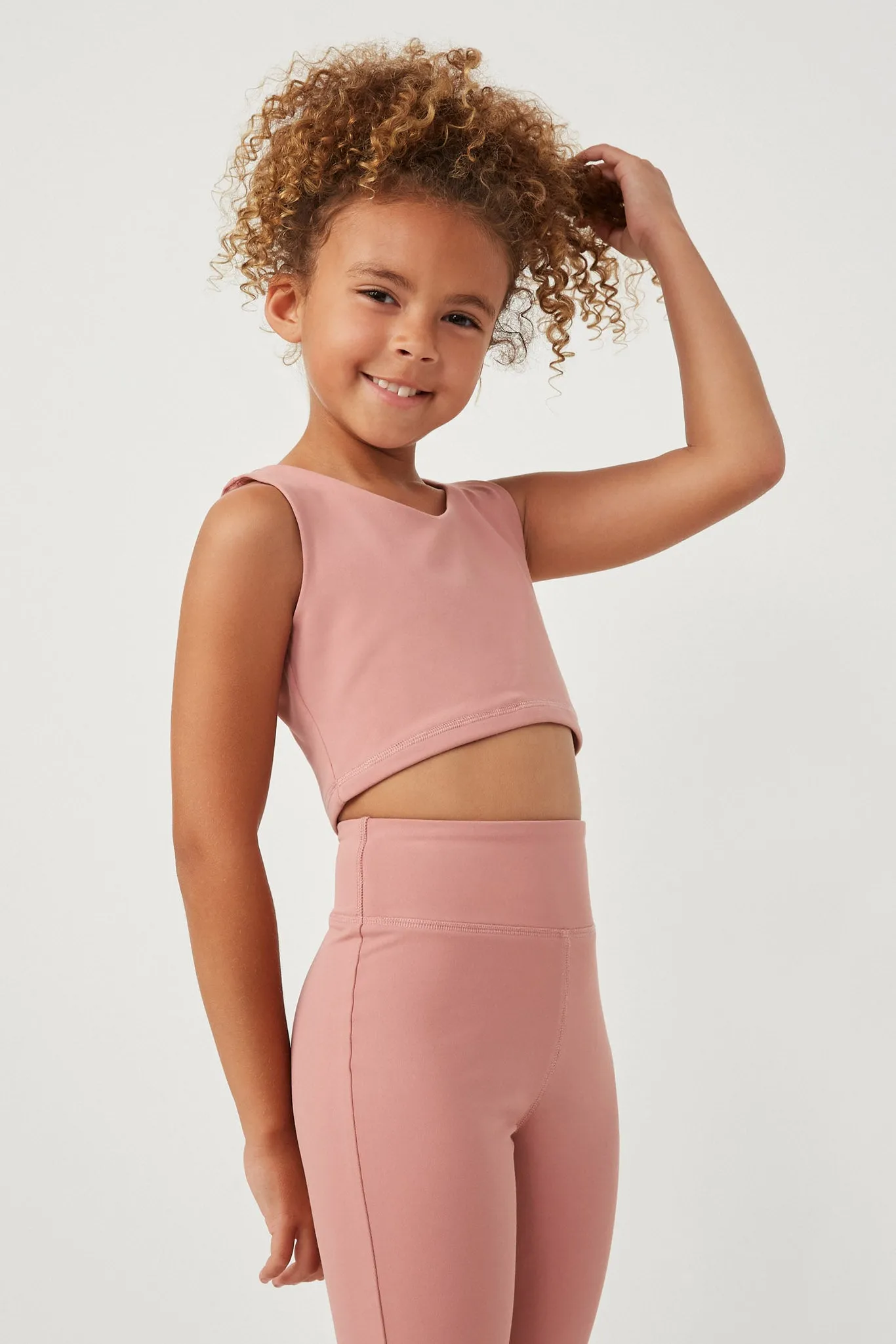 V Neck Cropped Active Tank