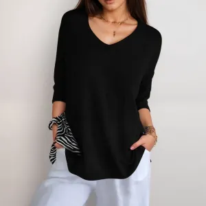 V-Neck Knit Sweater | Lightweight and Soft | Relaxed Fit