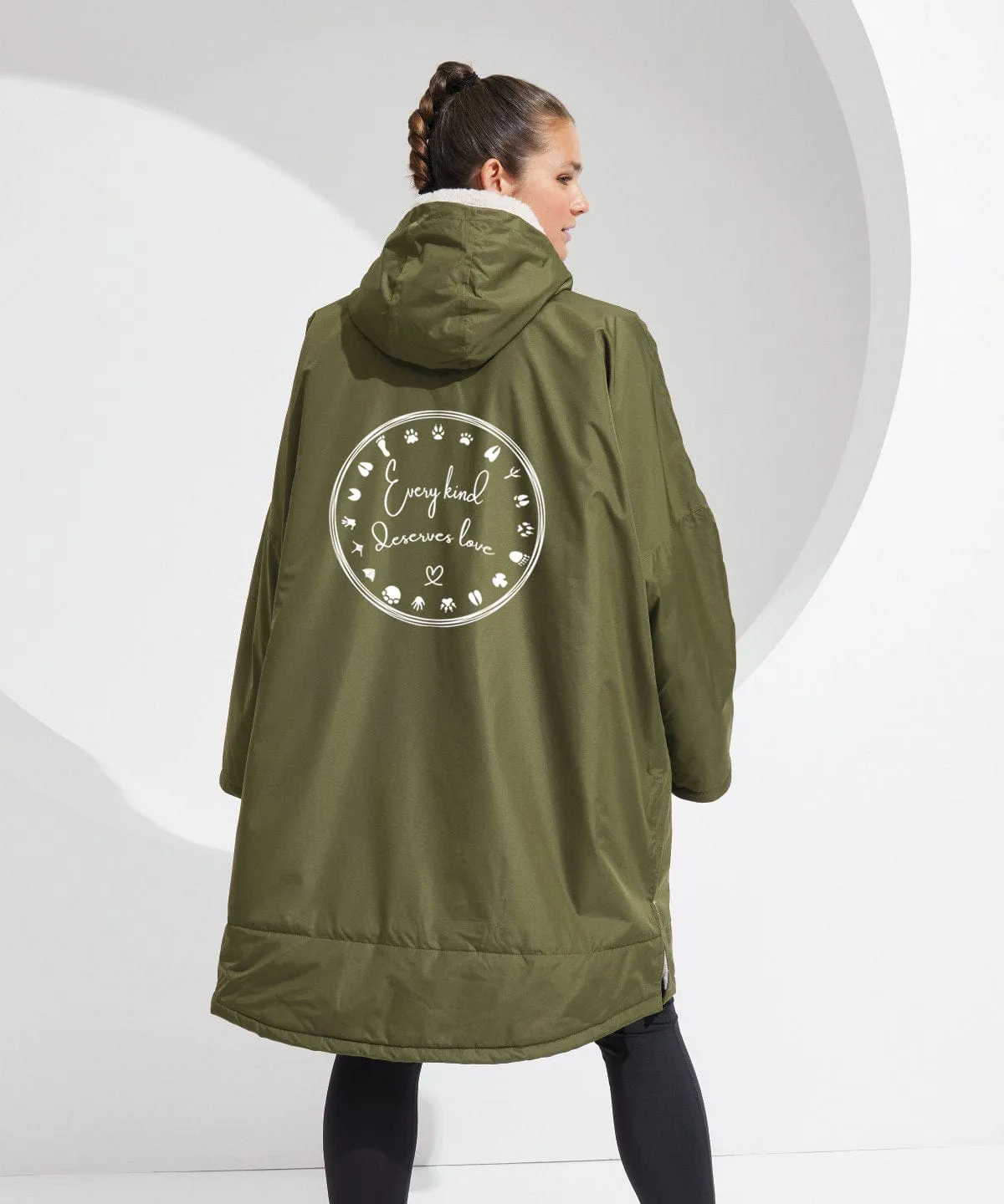 Vegan Happy Unisex TriDri® Waterproof Changing Robe | Multiple Colours