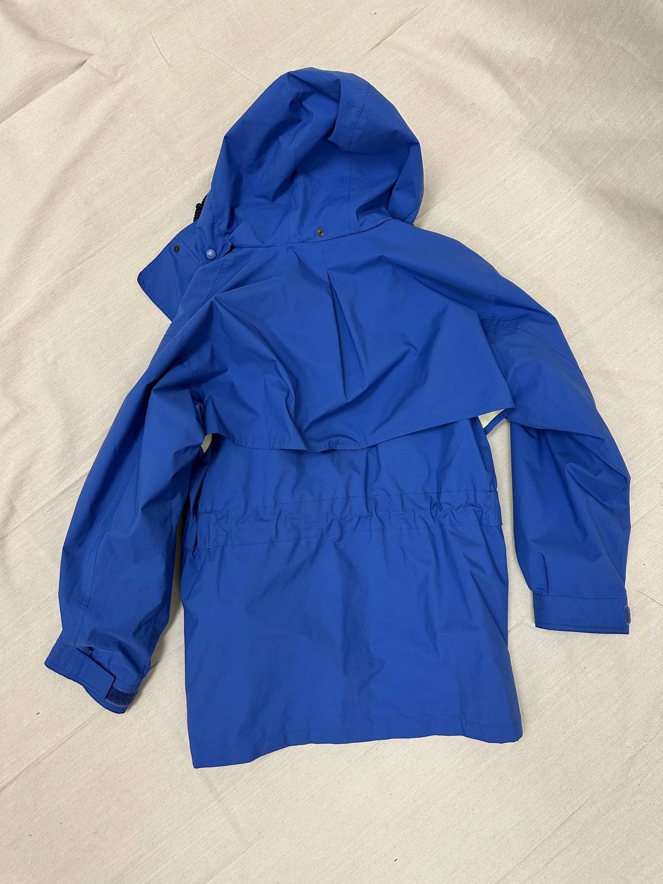 Vintage 90s Cabelas Neon Blue Pink Teal Retro Rain Jacket | Size Large