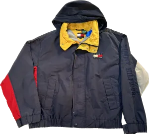 Vintage 90s Tommy Hilfiger Blue Rain Jacket