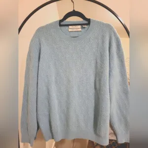 Vintage Baby Blue Cashmere Sweater by Alan Flusser
