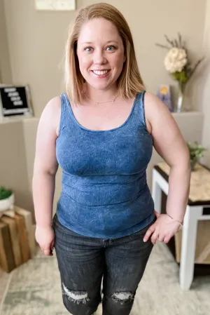 Vintage Seamless Tank in Denim