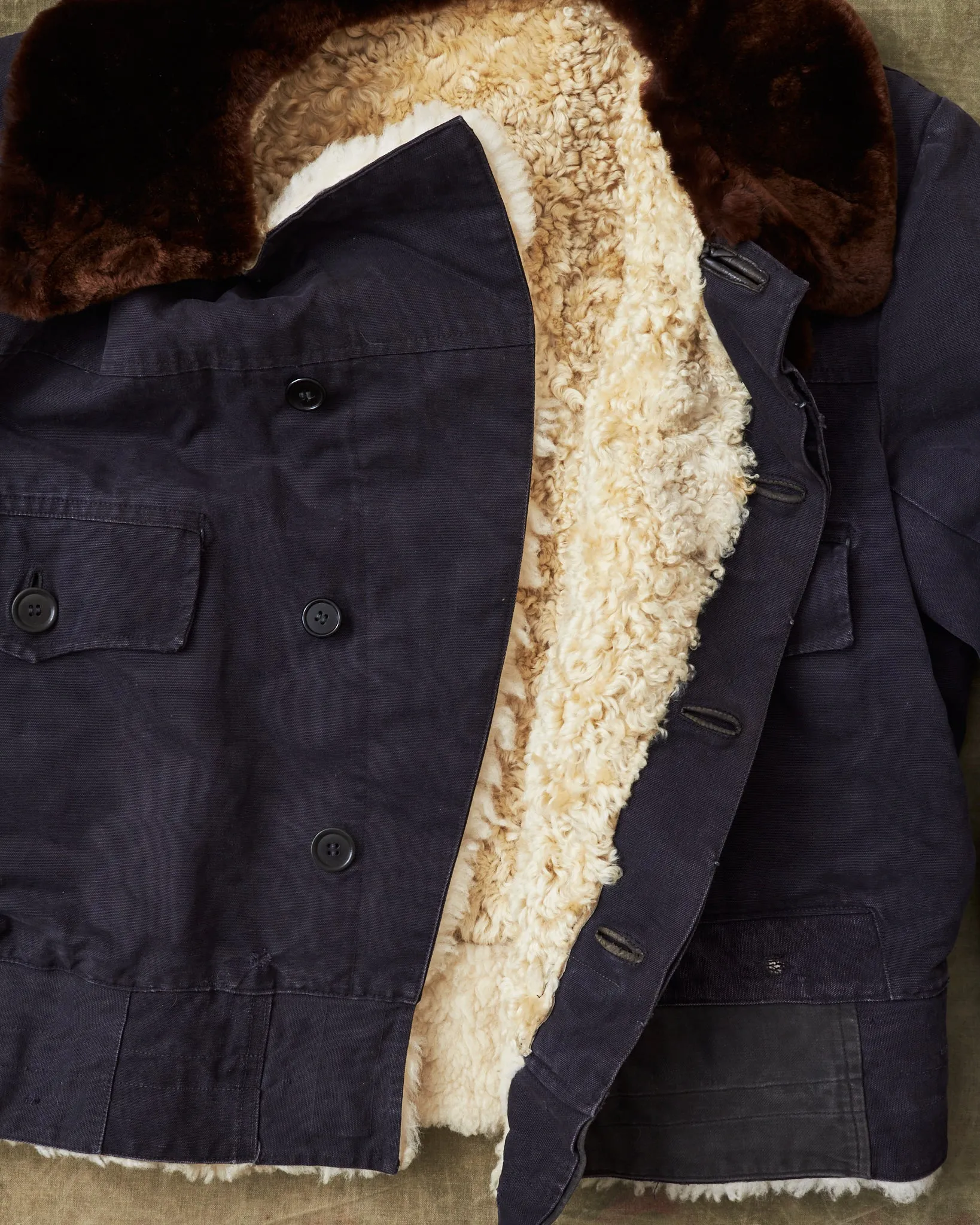 Vintage Swedish Air force Jacket "Pälsjacka M/1948"